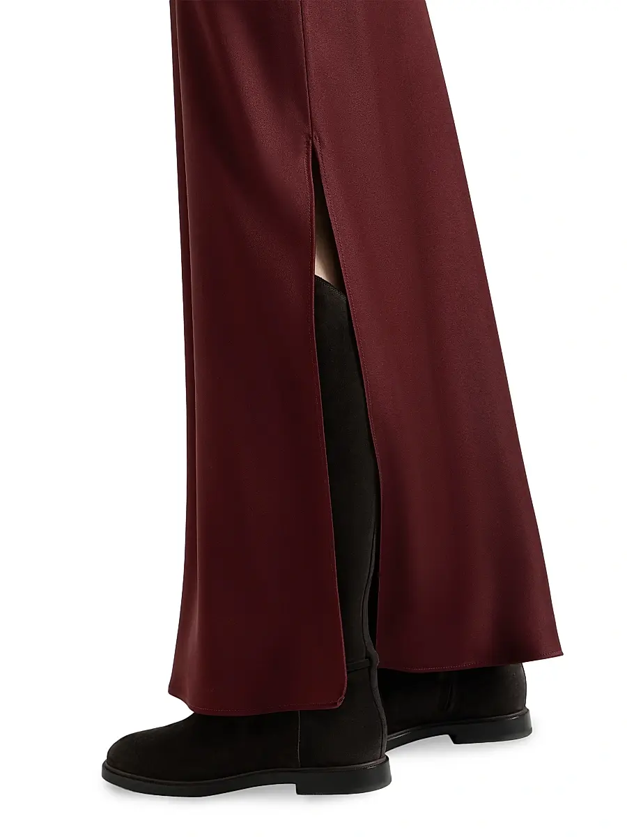Brunello Cucinelli Women's Satin Cady Fluid Bias Cut Skirt | Thumbnail 4 Brunello Cucinelli Women's Satin Cady Fluid Bias Cut Skirt | Thumbnail 4