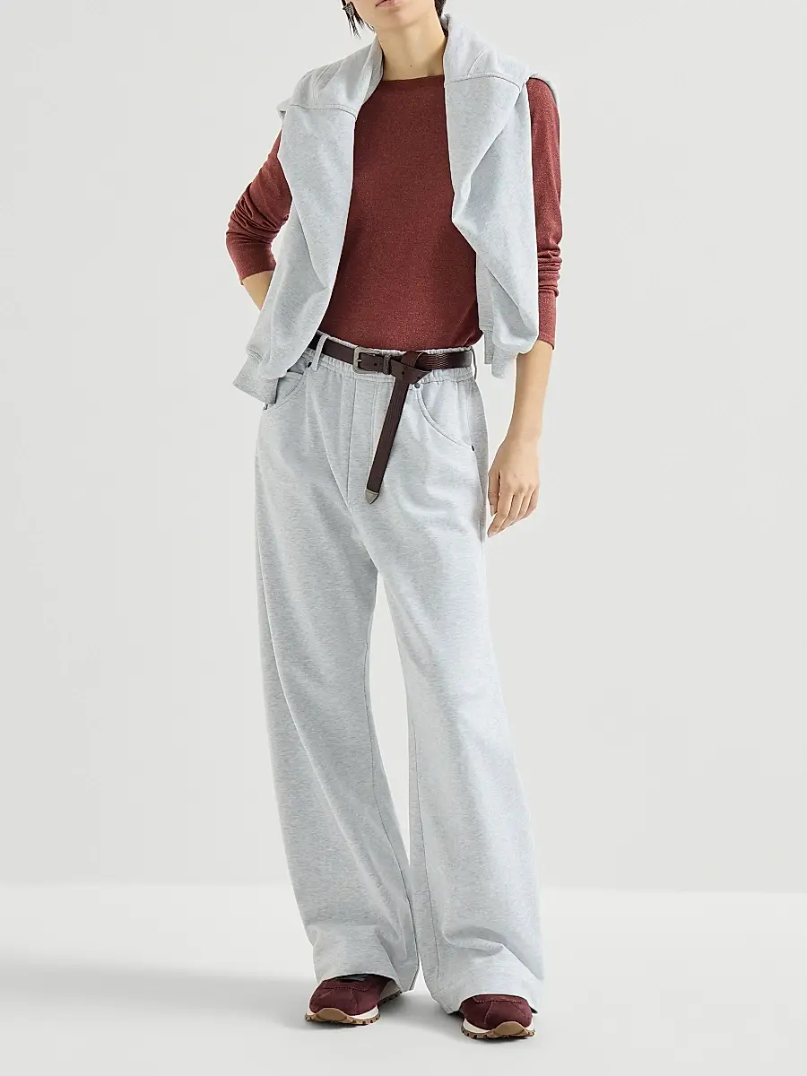 Brunello Cucinelli Women's Sparkling Cashmere and Silk Lightweight Sweater | Thumbnail 6