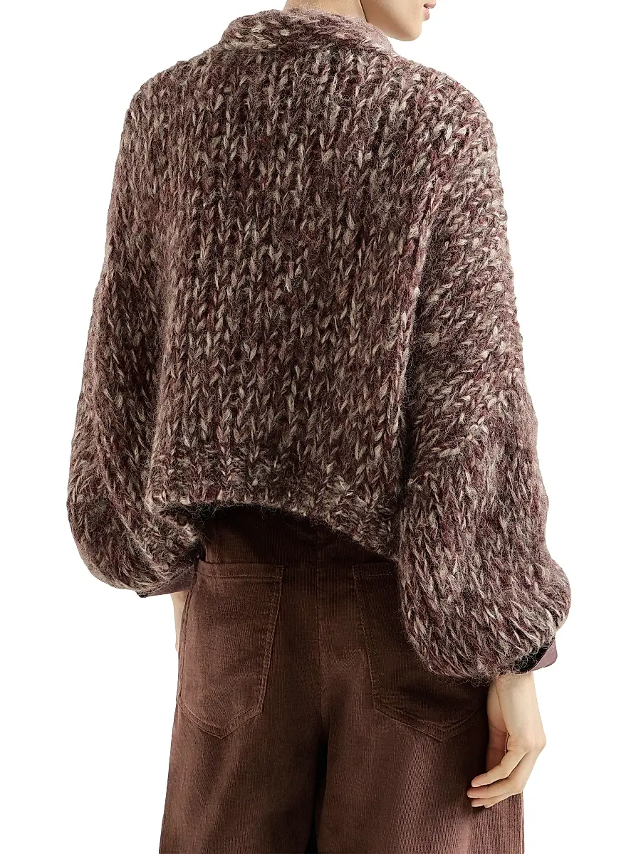 Brunello Cucinelli Women's Malfilé Mohair Cardigan | Thumbnail 3 Brunello Cucinelli Women's Malfilé Mohair Cardigan | Thumbnail 3