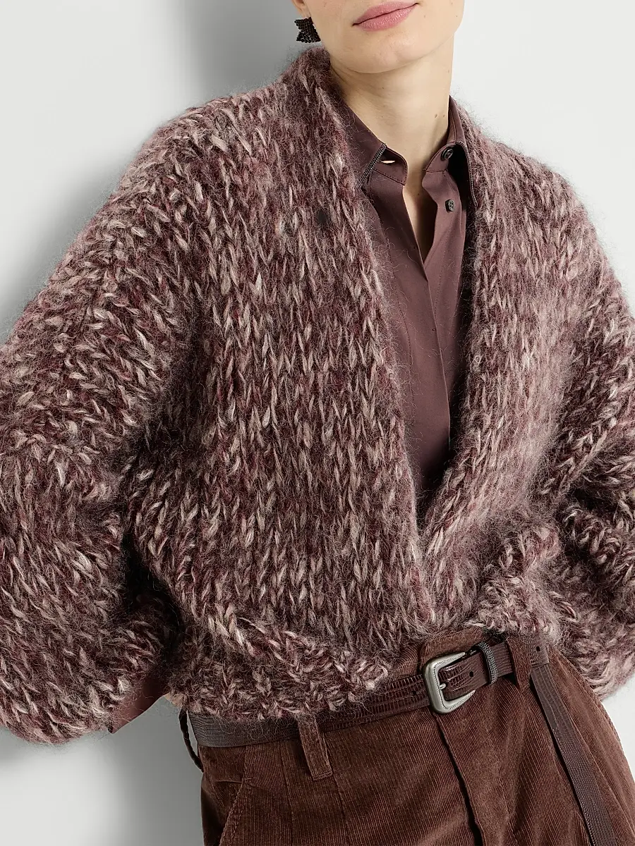 Brunello Cucinelli Women's Malfilé Mohair Cardigan | Thumbnail 5 Brunello Cucinelli Women's Malfilé Mohair Cardigan | Thumbnail 5