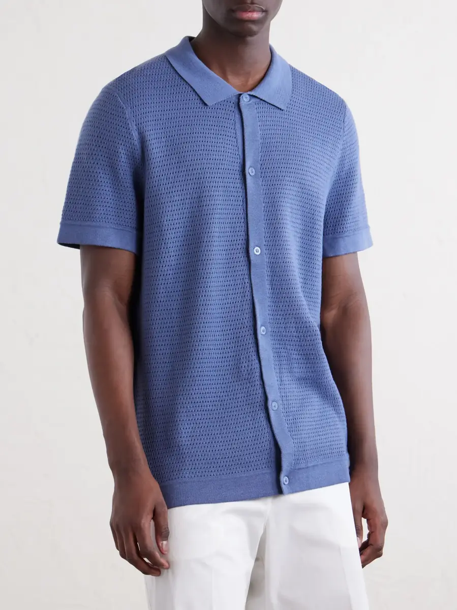Onia Open-Knit Cotton Shirt | Thumbnail 3