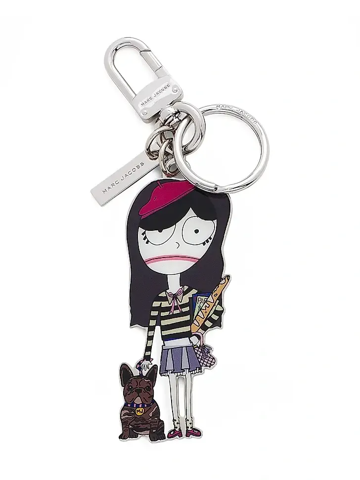 Women's Paris-Themed Enamel Bag Charm Women's Paris-Themed Enamel Bag Charm