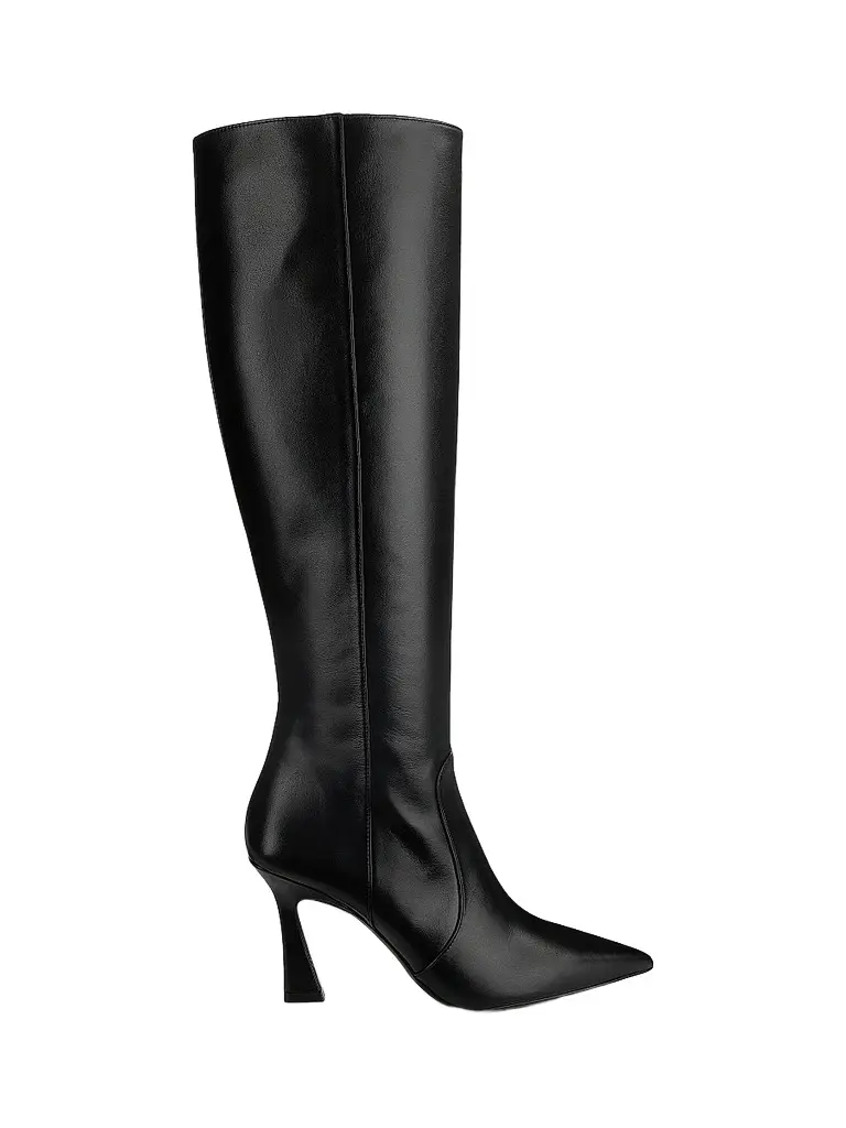 Stuart Weitzman Women's Vinnie 90MM Leather Knee-High Boots - Black | Image 1 Stuart Weitzman Women's Vinnie 90MM Leather Knee-High Boots - Black | Image 1