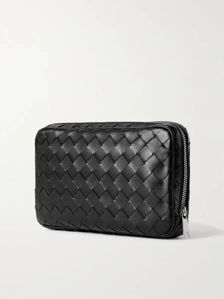 Bottega Veneta Intrecciato Leather Pouch - Men | Thumbnail 3 Bottega Veneta Intrecciato Leather Pouch - Men | Thumbnail 3