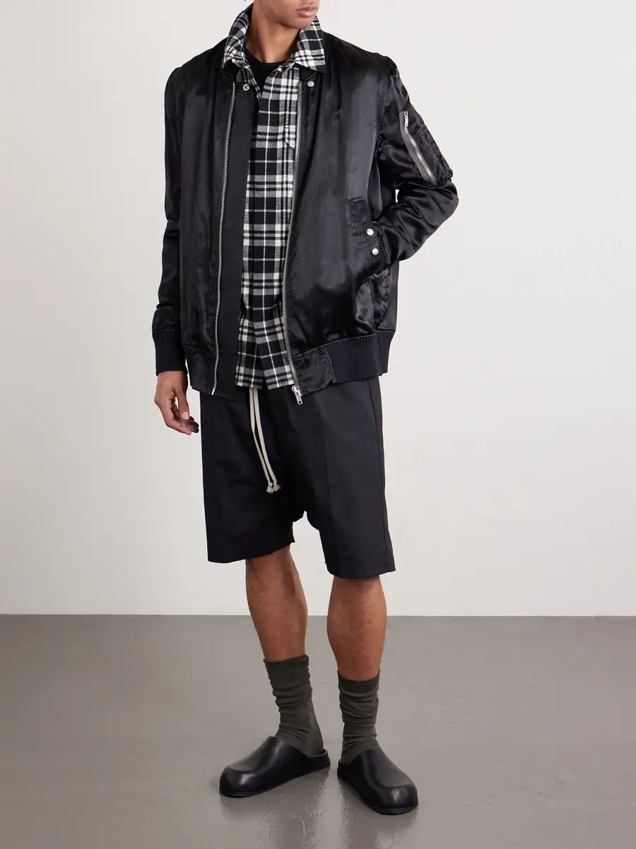 Rick Owens Checked Cotton-Flannel Shirt - Men | Thumbnail 2 Rick Owens Checked Cotton-Flannel Shirt - Men | Thumbnail 2