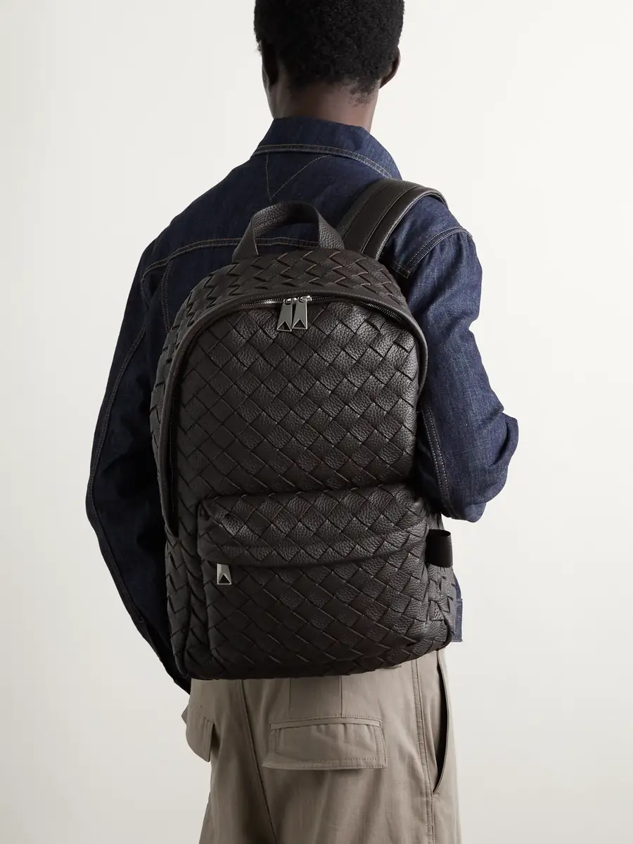 Bottega Veneta Intrecciato Full-Grain Leather Backpack - Men | Thumbnail 2 Bottega Veneta Intrecciato Full-Grain Leather Backpack - Men | Thumbnail 2