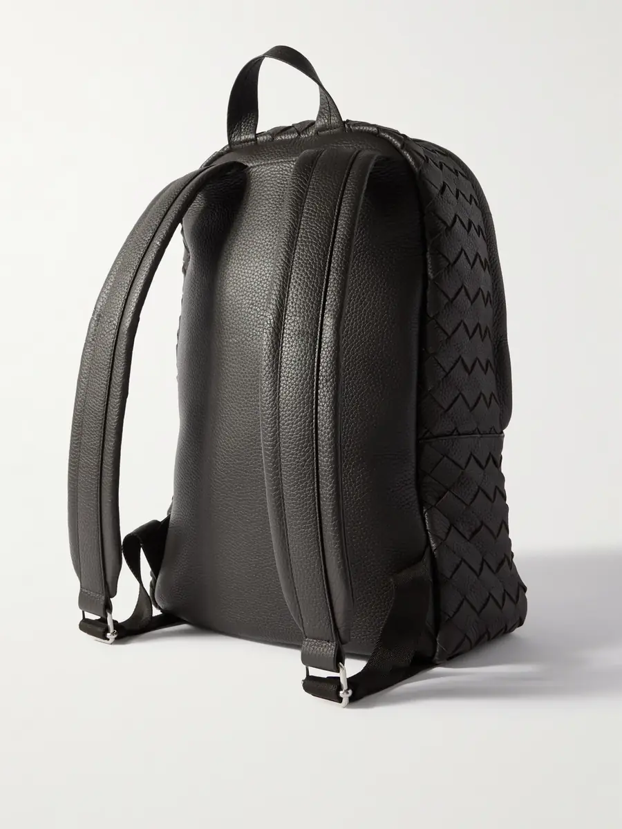 Bottega Veneta Intrecciato Full-Grain Leather Backpack - Men | Thumbnail 3 Bottega Veneta Intrecciato Full-Grain Leather Backpack - Men | Thumbnail 3