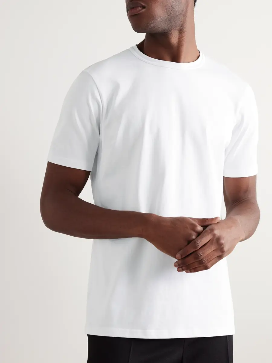 Gabriela Hearst Bandeira T-Shirt in White Recycled Cotton | Thumbnail 3 Gabriela Hearst Bandeira T-Shirt in White Recycled Cotton | Thumbnail 3