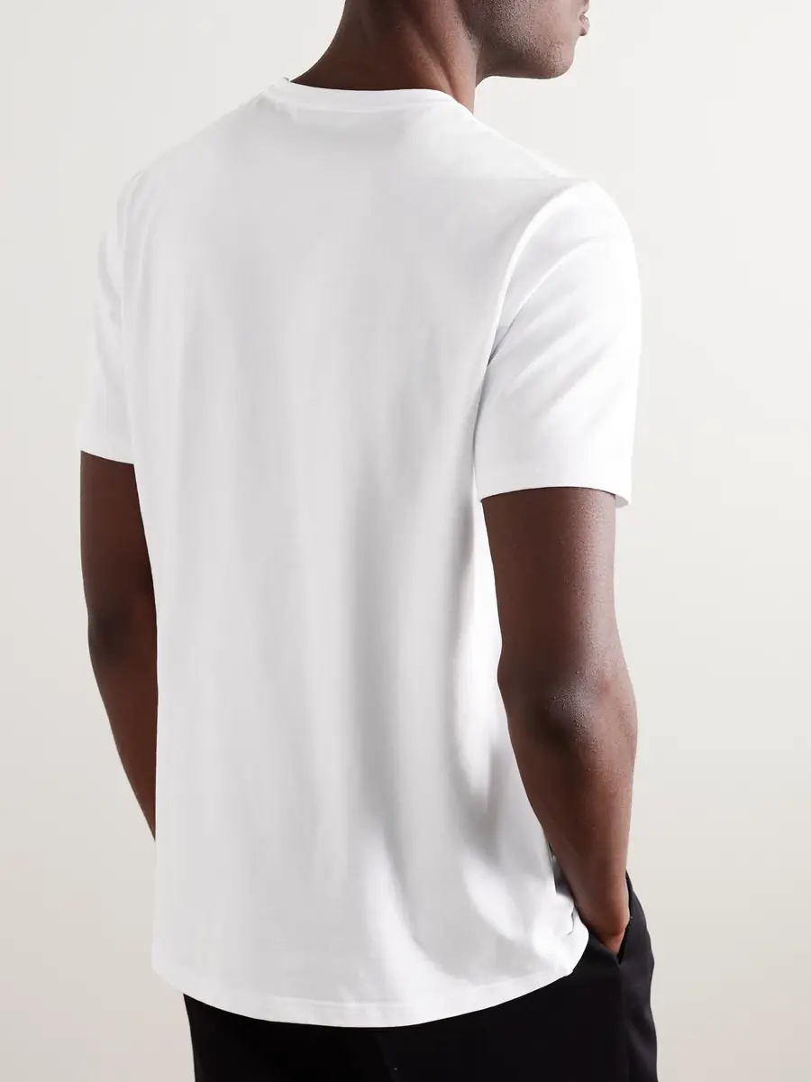 Gabriela Hearst Bandeira T-Shirt in White Recycled Cotton | Thumbnail 4 Gabriela Hearst Bandeira T-Shirt in White Recycled Cotton | Thumbnail 4