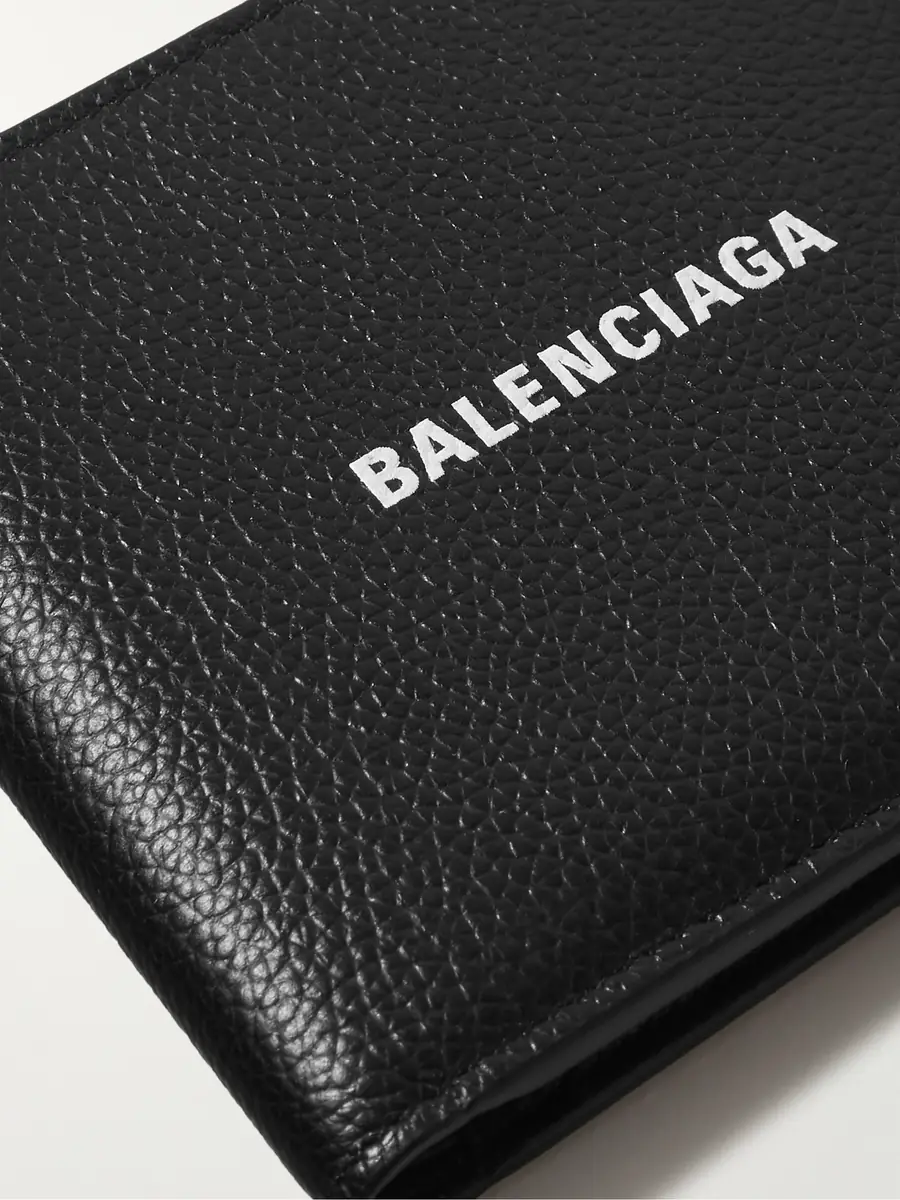 Balenciaga Logo-Print Full-Grain Leather Billfold Wallet - Men | Thumbnail 3 Balenciaga Logo-Print Full-Grain Leather Billfold Wallet - Men | Thumbnail 3