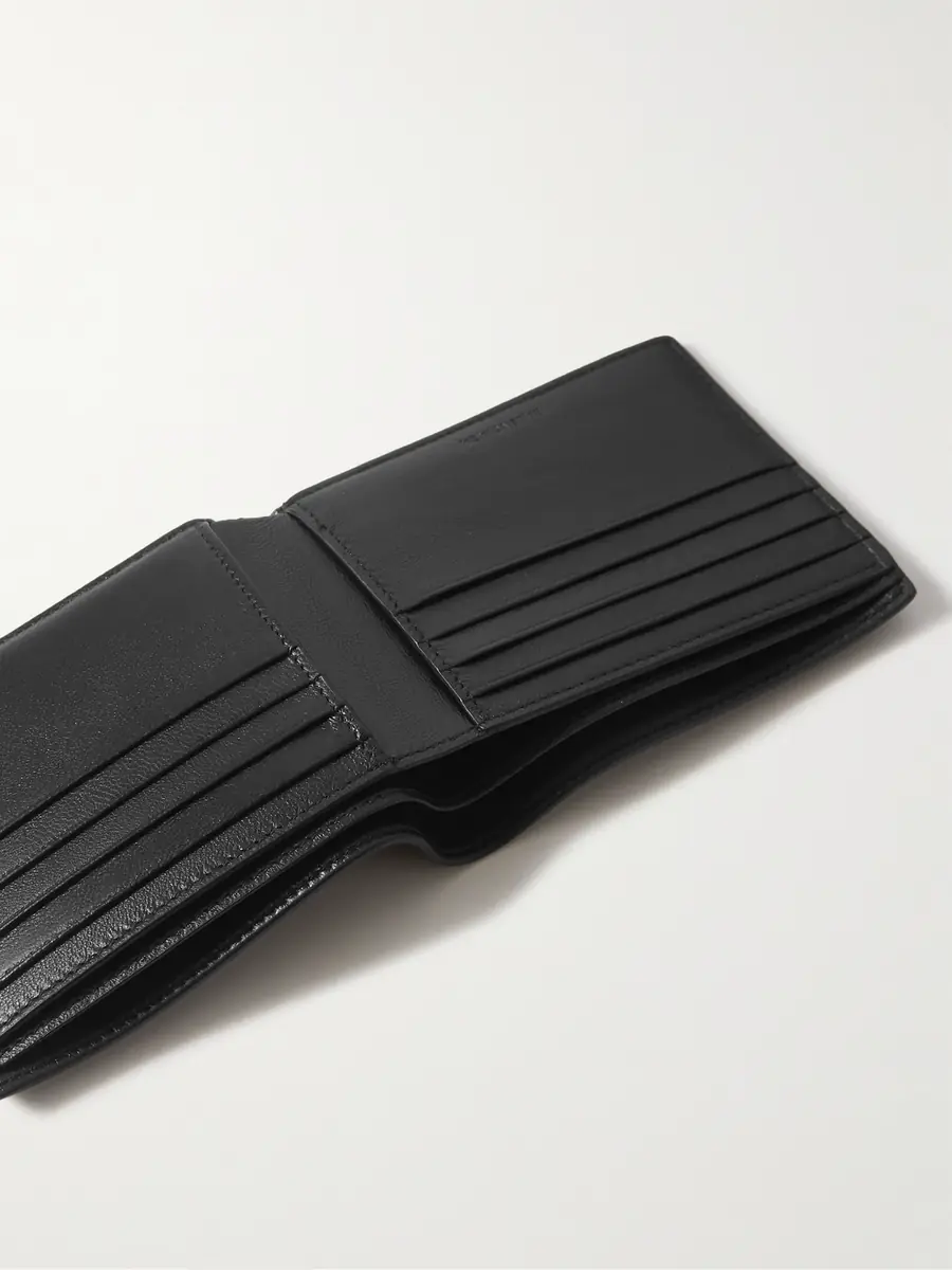 Balenciaga Logo-Print Full-Grain Leather Billfold Wallet - Men | Thumbnail 4 Balenciaga Logo-Print Full-Grain Leather Billfold Wallet - Men | Thumbnail 4