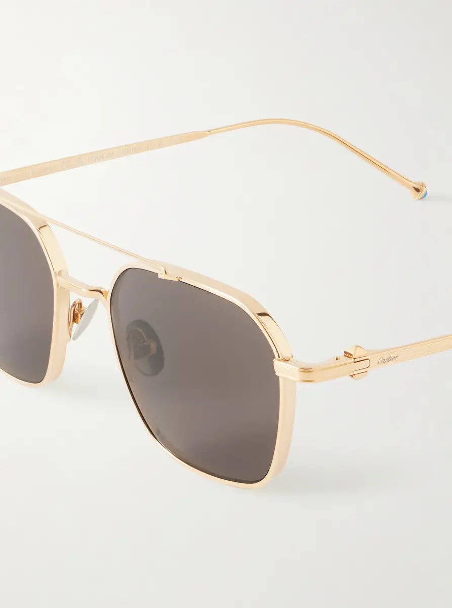 Cartier Eyewear Pasha Square-Frame Gold-Tone Metal Sunglasses - Men | Thumbnail 3 Cartier Eyewear Pasha Square-Frame Gold-Tone Metal Sunglasses - Men | Thumbnail 3