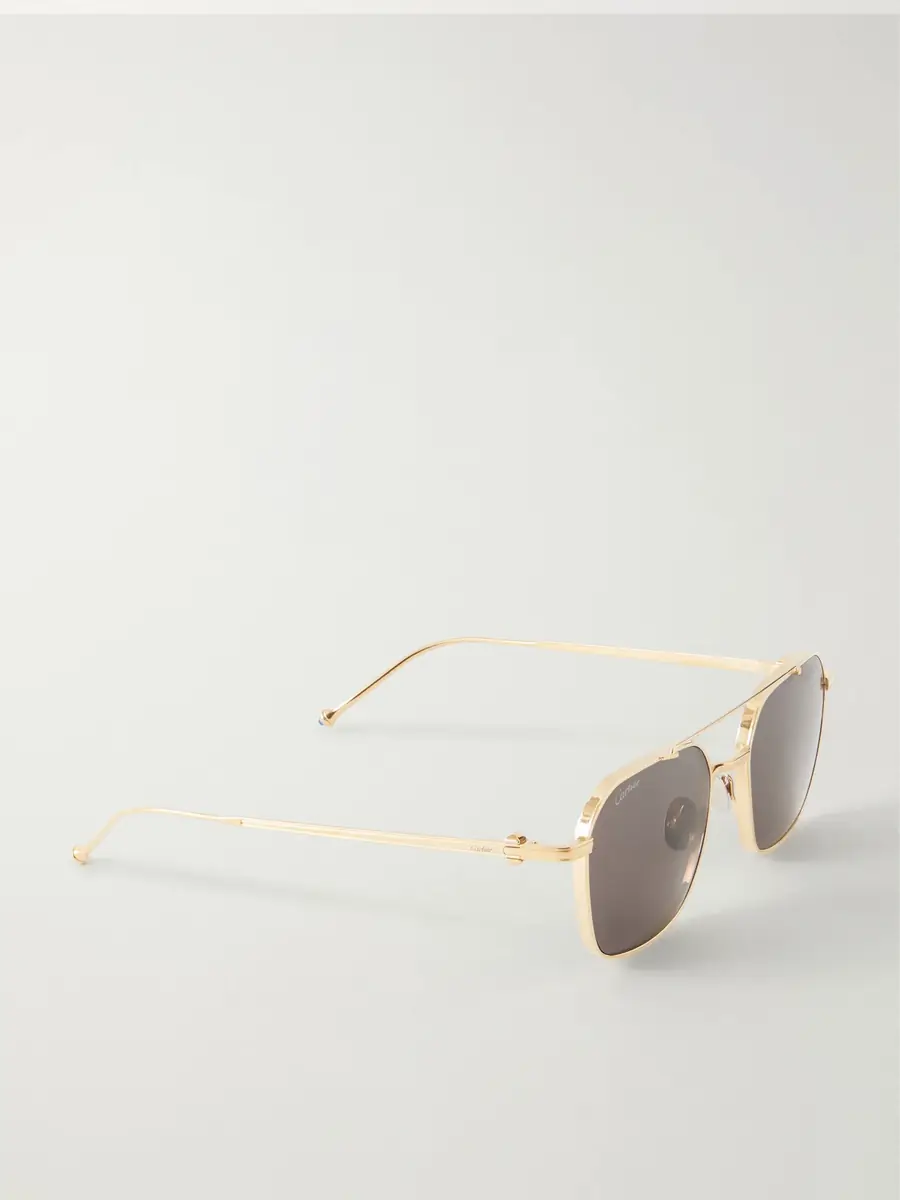 Cartier Eyewear Pasha Square-Frame Gold-Tone Metal Sunglasses - Men | Thumbnail 4 Cartier Eyewear Pasha Square-Frame Gold-Tone Metal Sunglasses - Men | Thumbnail 4