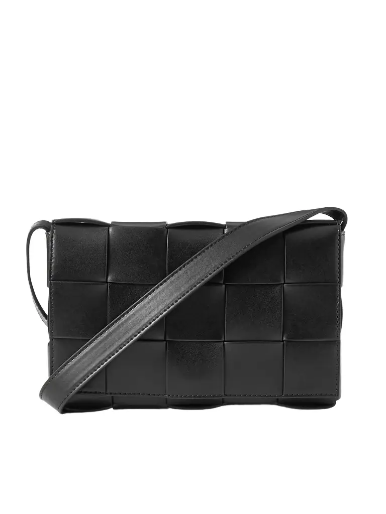 Bottega Veneta Cassette Intrecciato Leather Messenger Bag - Men | Image 1 Bottega Veneta Cassette Intrecciato Leather Messenger Bag - Men | Image 1