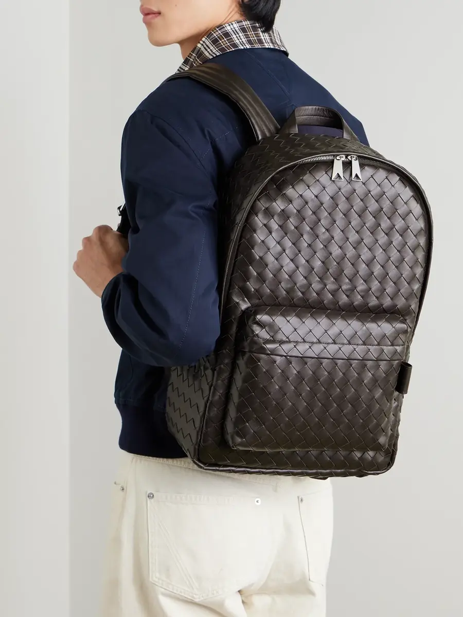 Bottega Veneta Intrecciato Leather Backpack - Men | Thumbnail 2 Bottega Veneta Intrecciato Leather Backpack - Men | Thumbnail 2