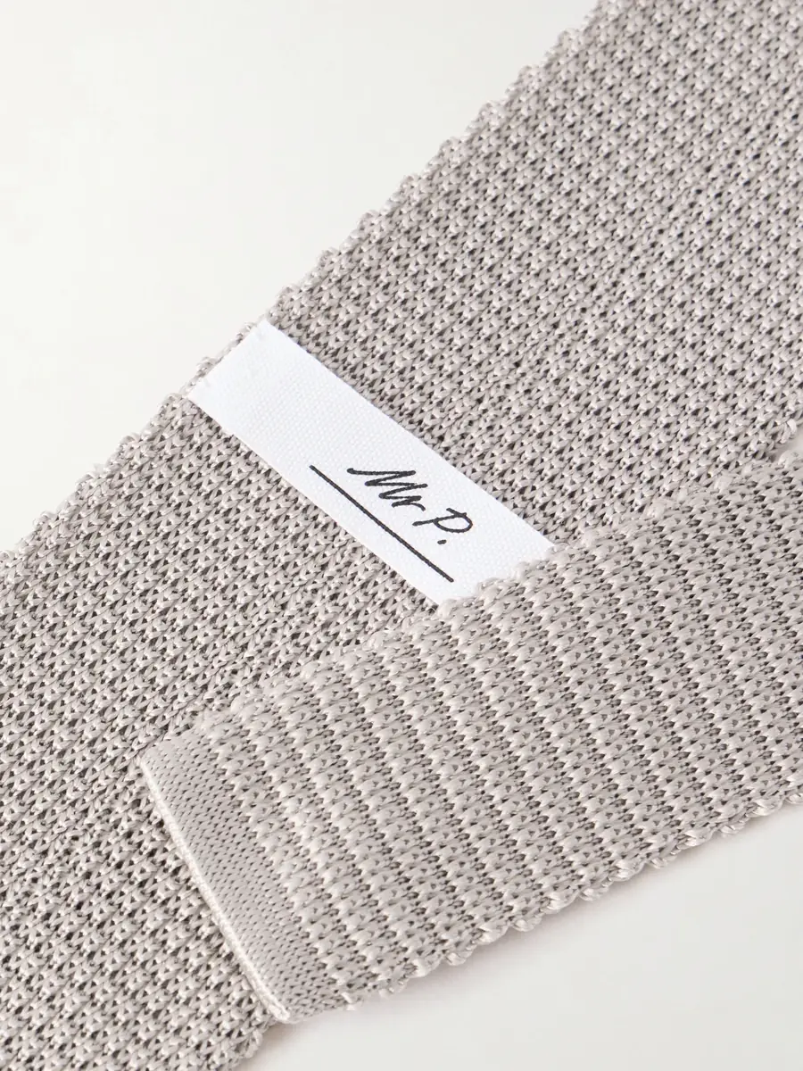 MR P. 7cm Knitted Silk Tie - Men | Thumbnail 4 MR P. 7cm Knitted Silk Tie - Men | Thumbnail 4
