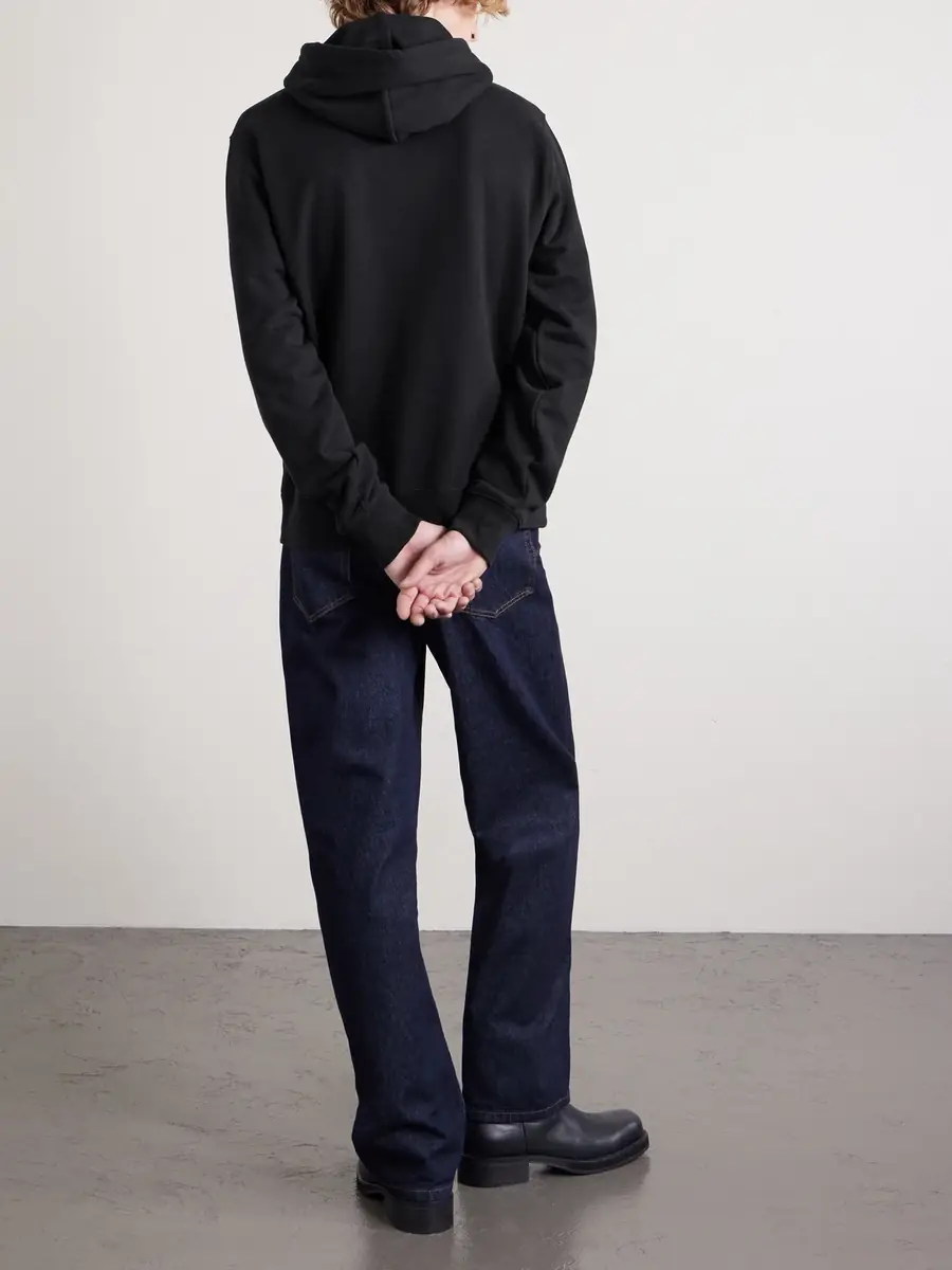 Burberry Logo-Print Cotton-Jersey Hoodie - Men | Thumbnail 3