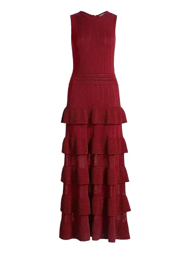 Women's Piper Bobble-Knit Tiered Maxi Dress