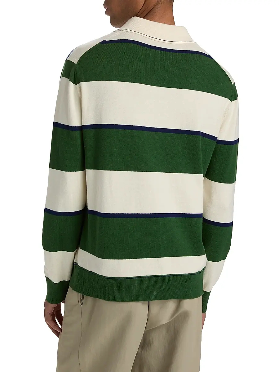 Simkhai Men's Louis Cotton-Cashmere Rugby Shirt | Thumbnail 5 Simkhai Men's Louis Cotton-Cashmere Rugby Shirt | Thumbnail 5