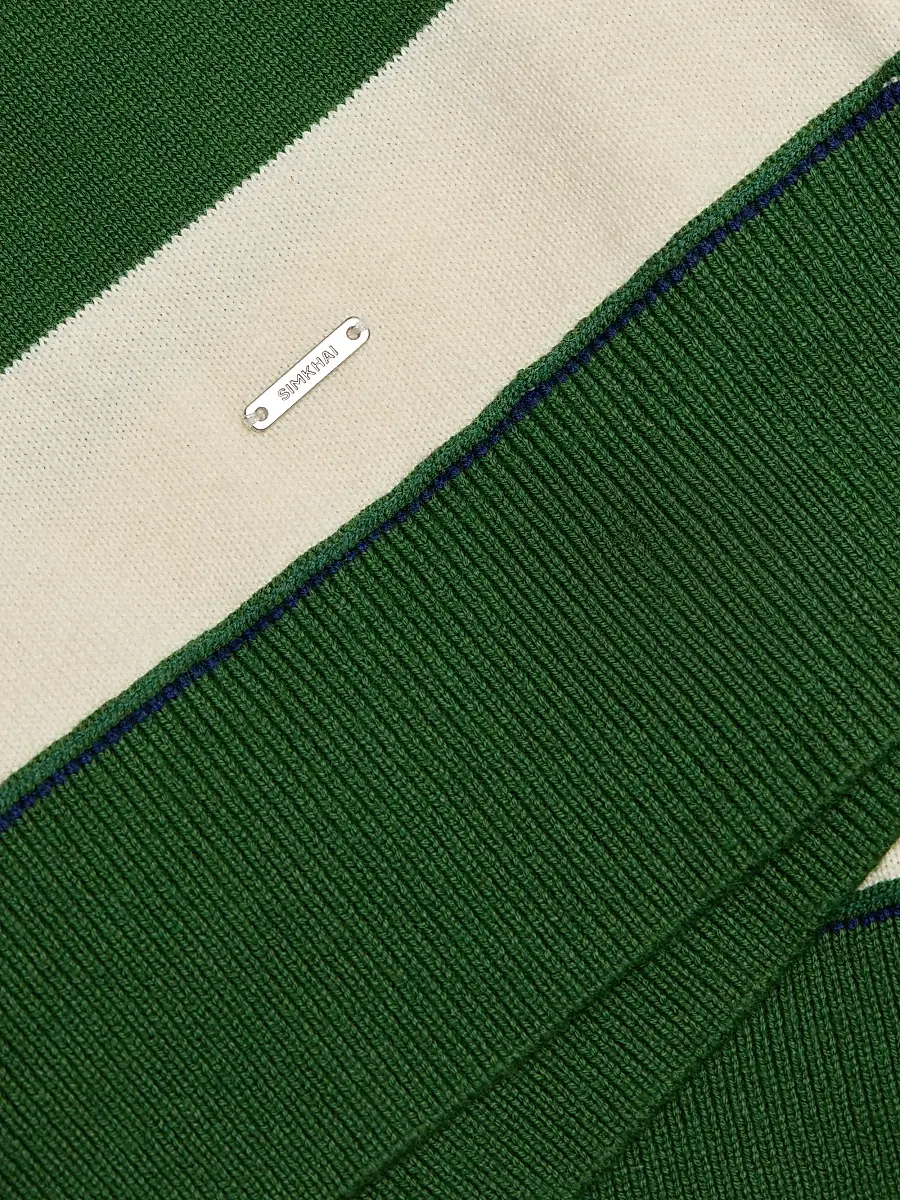 Simkhai Men's Louis Cotton-Cashmere Rugby Shirt | Thumbnail 7 Simkhai Men's Louis Cotton-Cashmere Rugby Shirt | Thumbnail 7