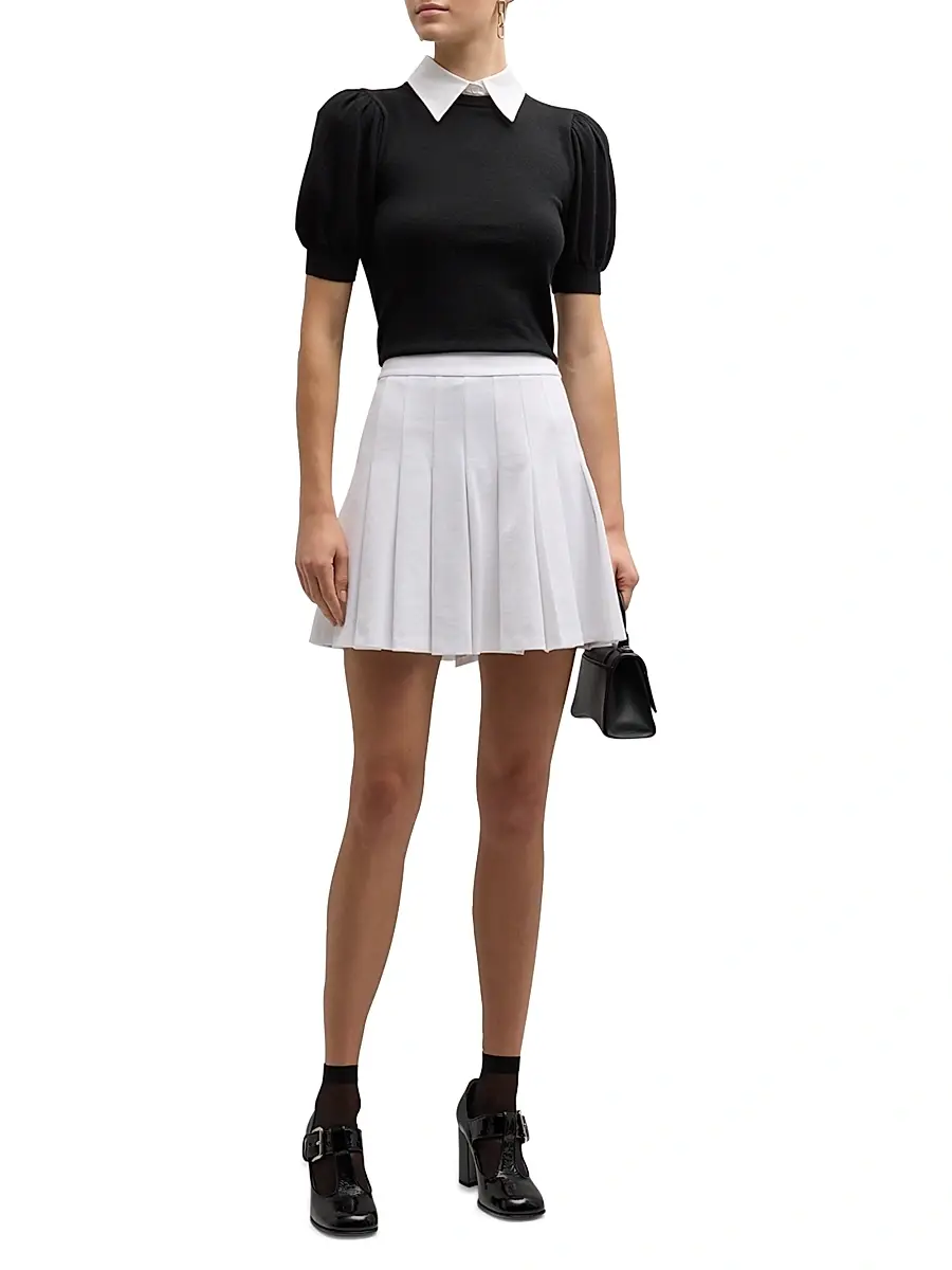 Alice + Olivia Women's Chase Puff-Sleeve Sweater | Thumbnail 2 Alice + Olivia Women's Chase Puff-Sleeve Sweater | Thumbnail 2