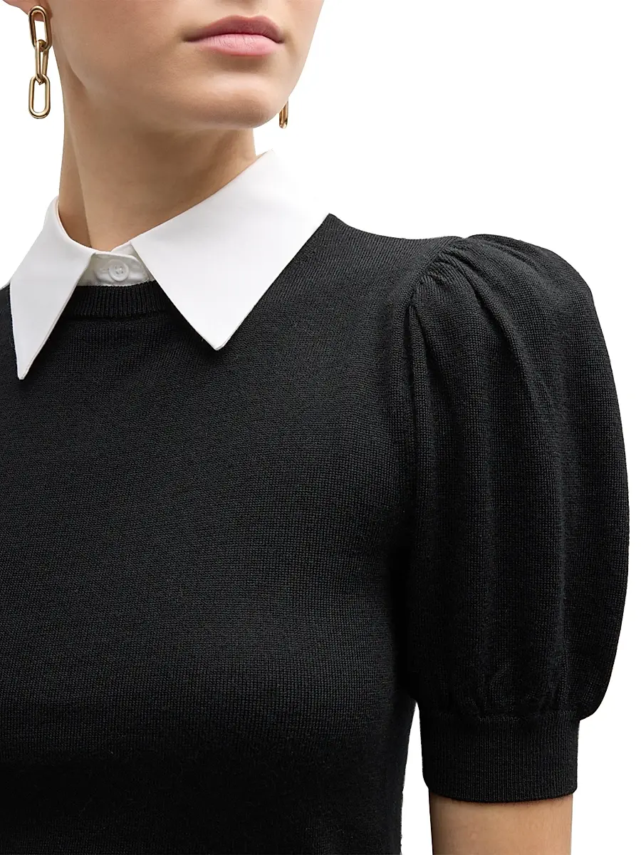 Alice + Olivia Women's Chase Puff-Sleeve Sweater | Thumbnail 5 Alice + Olivia Women's Chase Puff-Sleeve Sweater | Thumbnail 5