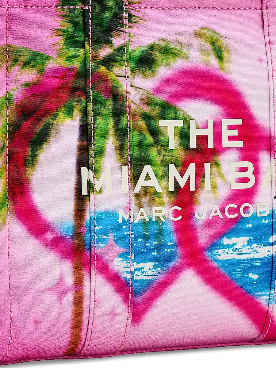Marc Jacobs Women's The City Medium Miami Cotton-Blend Tote Bag | Thumbnail 7 Marc Jacobs Women's The City Medium Miami Cotton-Blend Tote Bag | Thumbnail 7