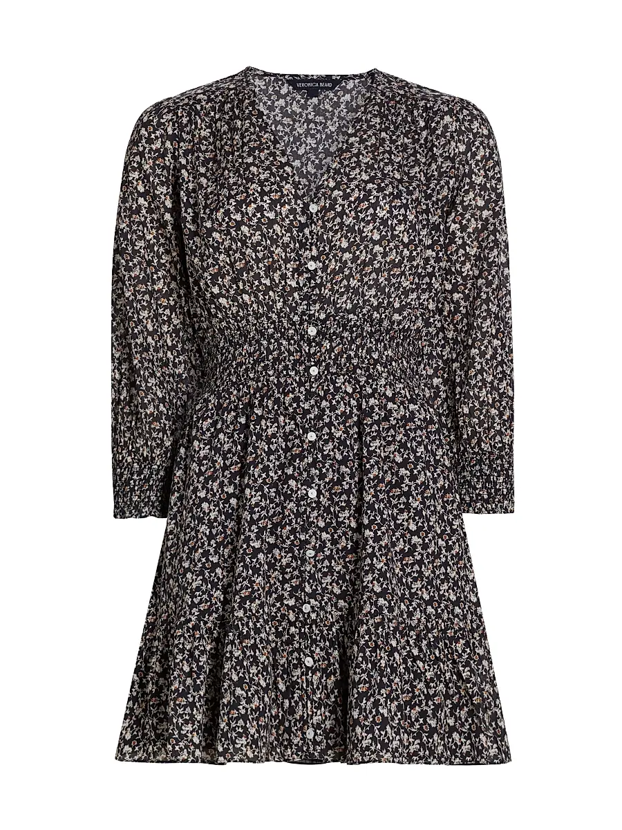 Veronica Beard Women's Katari Floral Cotton Minidress