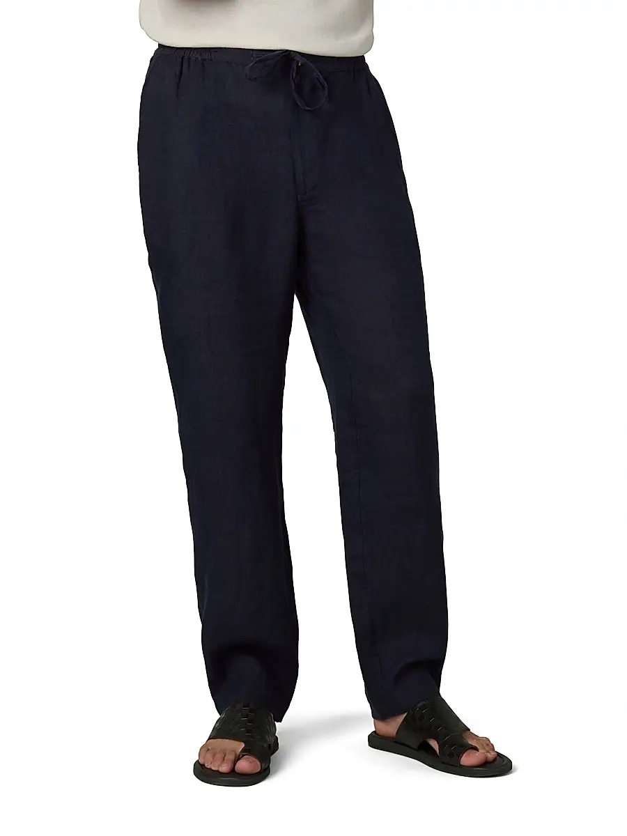 Joe's Jeans Men's Linen Drawstring Straight-Leg Pants | Thumbnail 3 Joe's Jeans Men's Linen Drawstring Straight-Leg Pants | Thumbnail 3