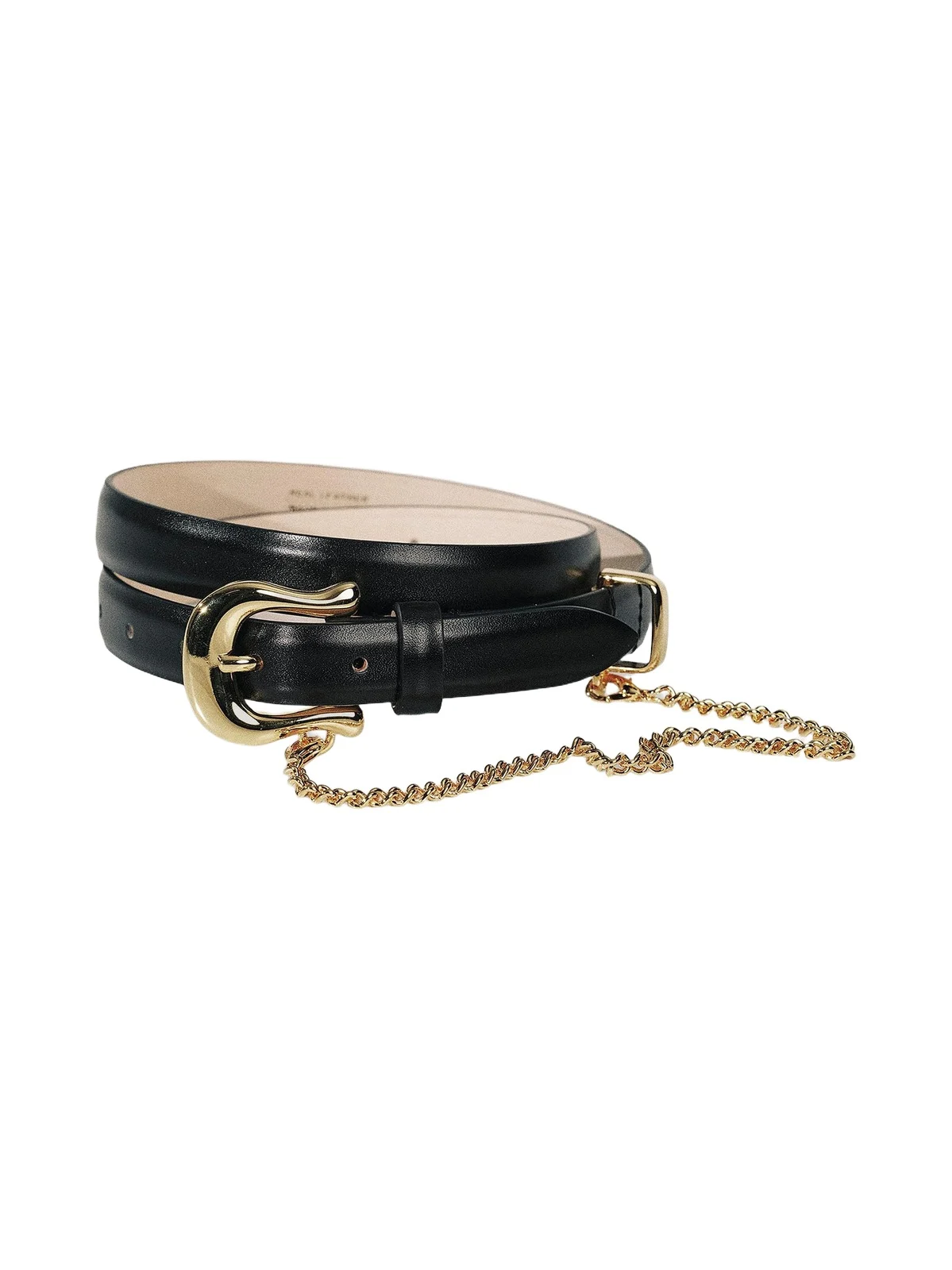 Women's Luzia Goldtone Chain Leather Belt