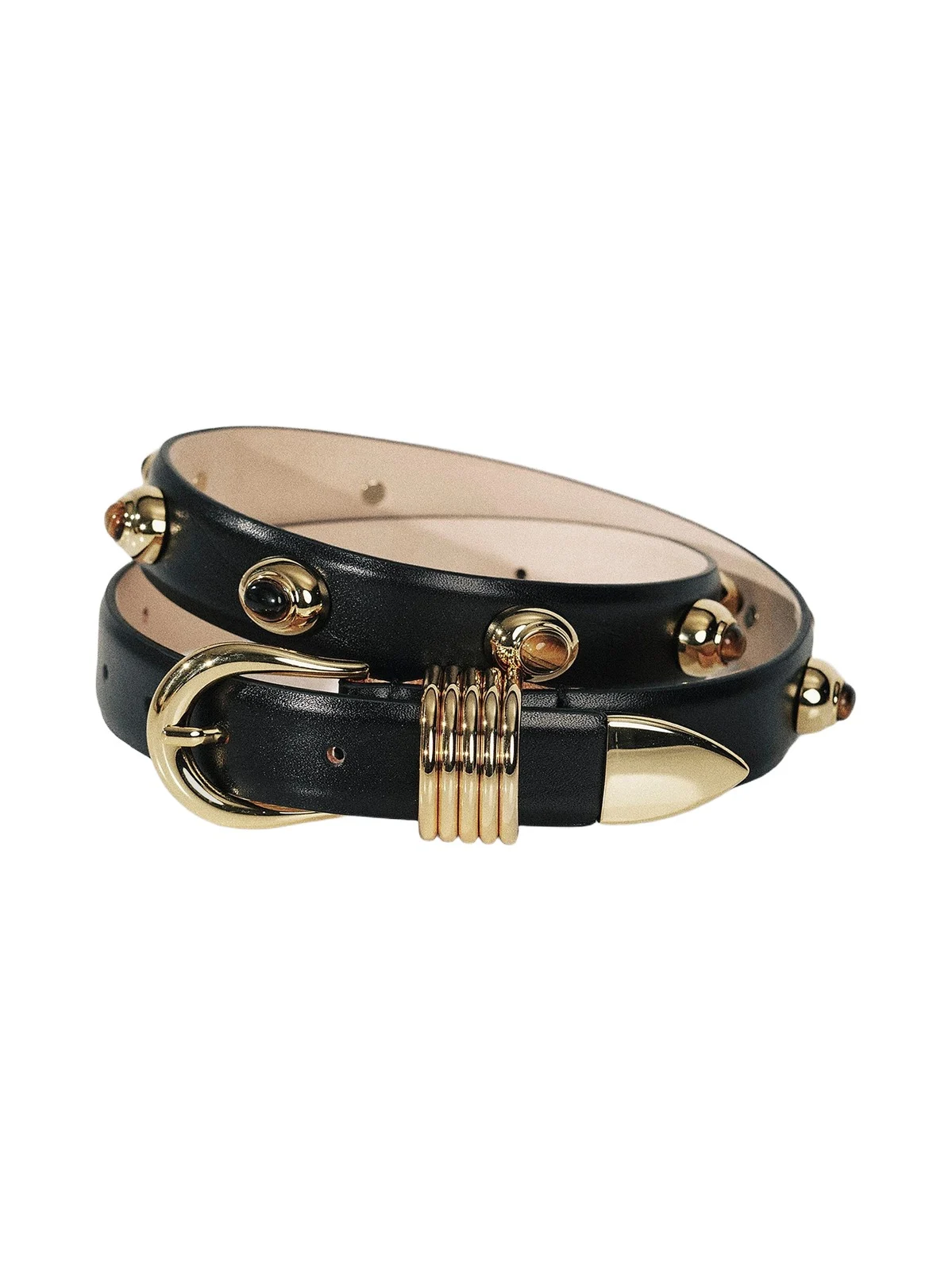 Déhanche Women's Hollyhock Embellished Leather Belt