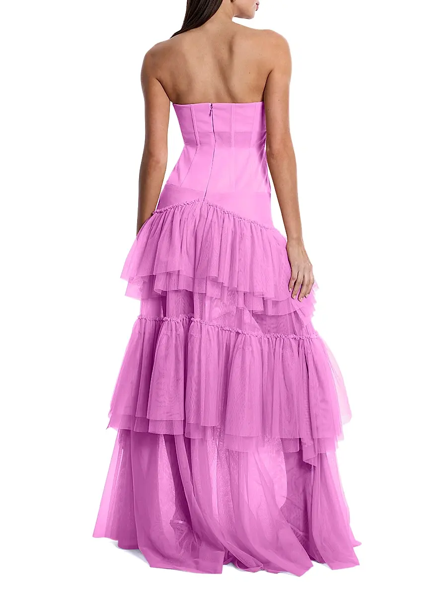 BCBGMAXAZRIA Women's Strapless Corset Gown | Thumbnail 5 BCBGMAXAZRIA Women's Strapless Corset Gown | Thumbnail 5
