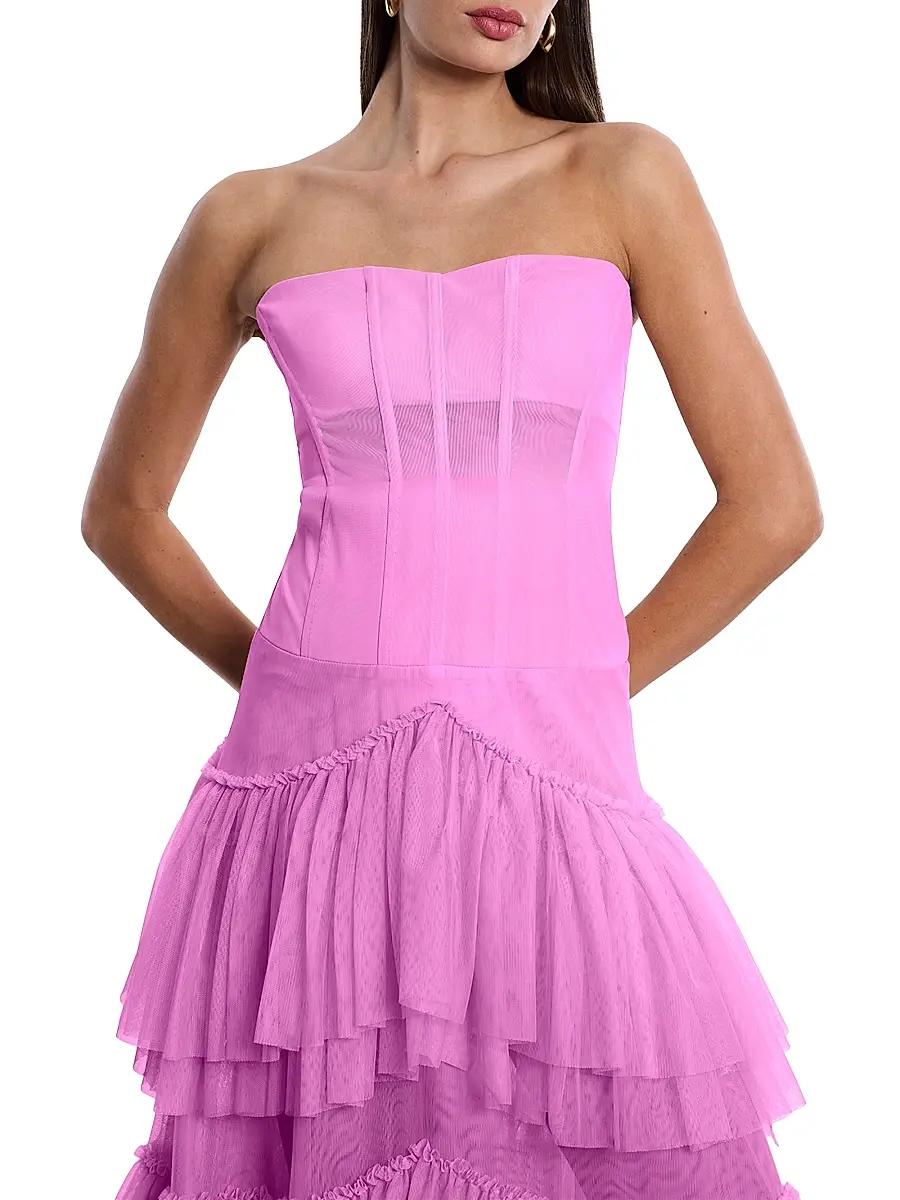 BCBGMAXAZRIA Women's Strapless Corset Gown | Thumbnail 6 BCBGMAXAZRIA Women's Strapless Corset Gown | Thumbnail 6