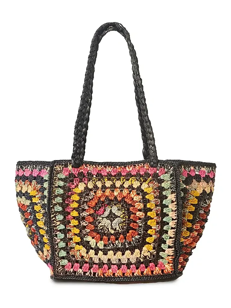 Women's Everly Woven Raffia Tote Bag Women's Everly Woven Raffia Tote Bag