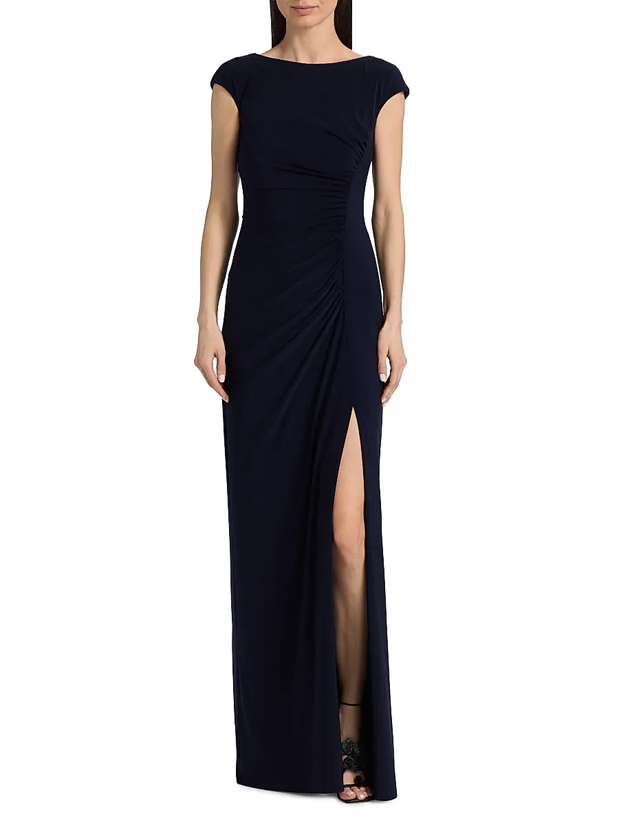 Amsale Women's Draped One-Sleeve Gown | Thumbnail 6 Amsale Women's Draped One-Sleeve Gown | Thumbnail 6