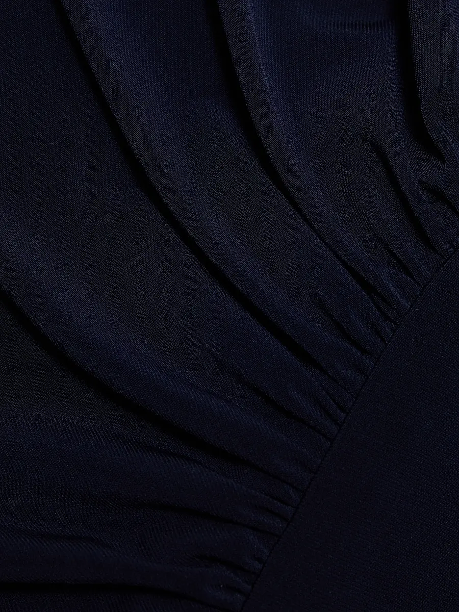 Amsale Women's Draped One-Sleeve Gown | Thumbnail 8 Amsale Women's Draped One-Sleeve Gown | Thumbnail 8