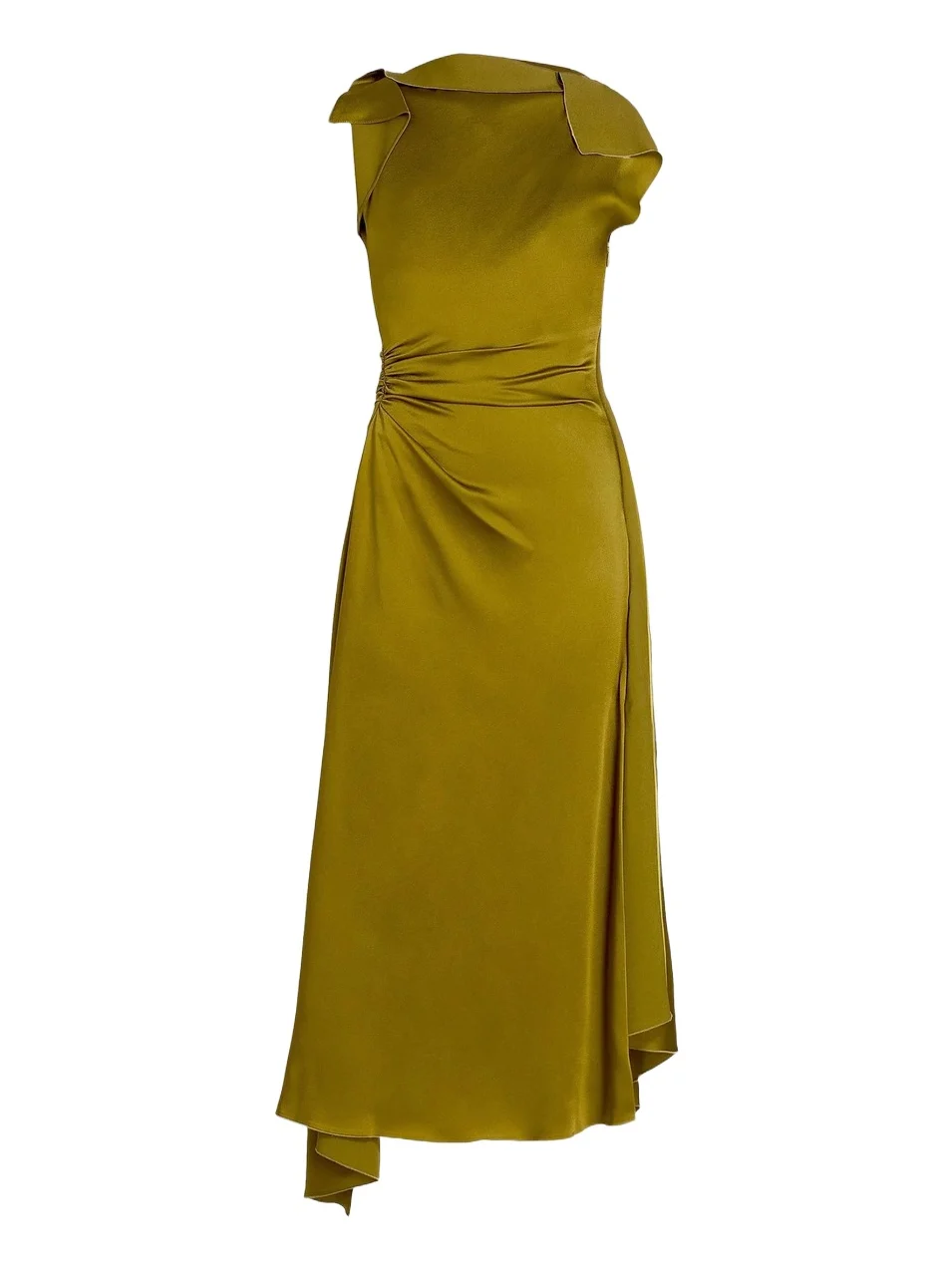 Women's Drape Bias-Cut Midi-Dress Women's Drape Bias-Cut Midi-Dress