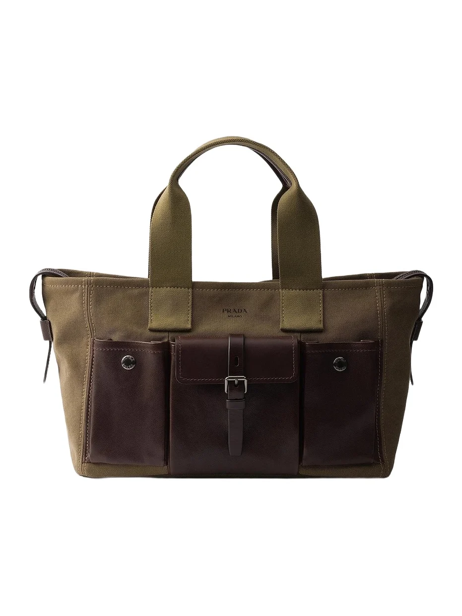 Women's Route Large Canvas and Leather Tote Bag Women's Route Large Canvas and Leather Tote Bag