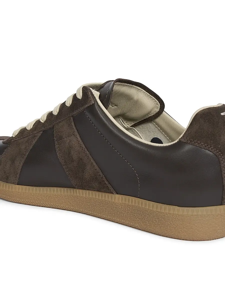 Maison Margiela Men's Replica Leather & Suede Sneakers | Thumbnail 4