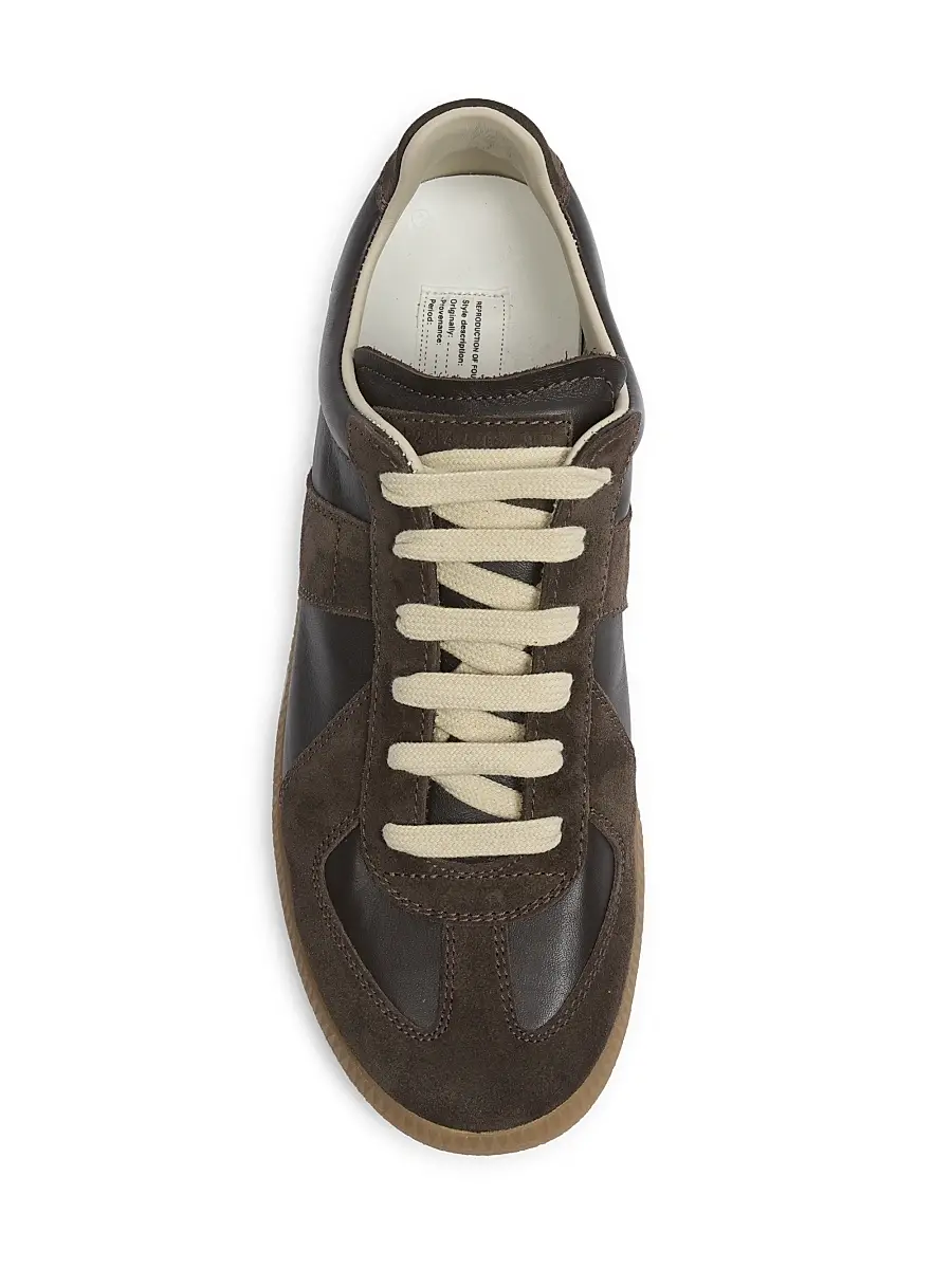 Maison Margiela Men's Replica Leather & Suede Sneakers | Thumbnail 6