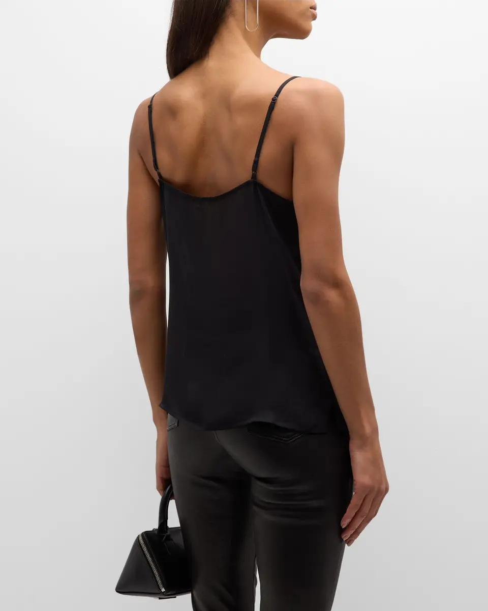 L'Agence Gabriella Silk V-Neck Tank | Thumbnail 6