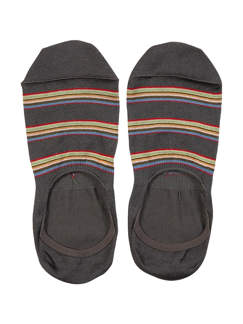 Paul Smith Men's Multiblock No-Show Socks w/ Heel Grips