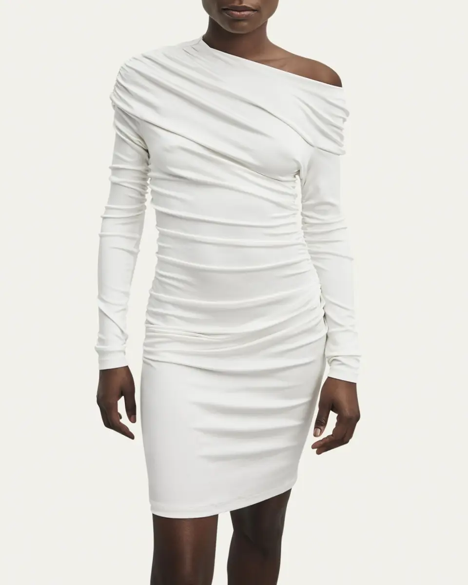 Et Ochs Freya Off-Shoulder Twist Mini Dress | Thumbnail 4 Et Ochs Freya Off-Shoulder Twist Mini Dress | Thumbnail 4