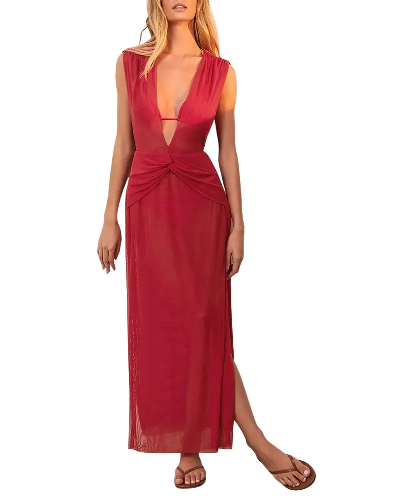 Vix Solid Cindy Maxi Dress Coverup | Image 1 Vix Solid Cindy Maxi Dress Coverup | Image 1