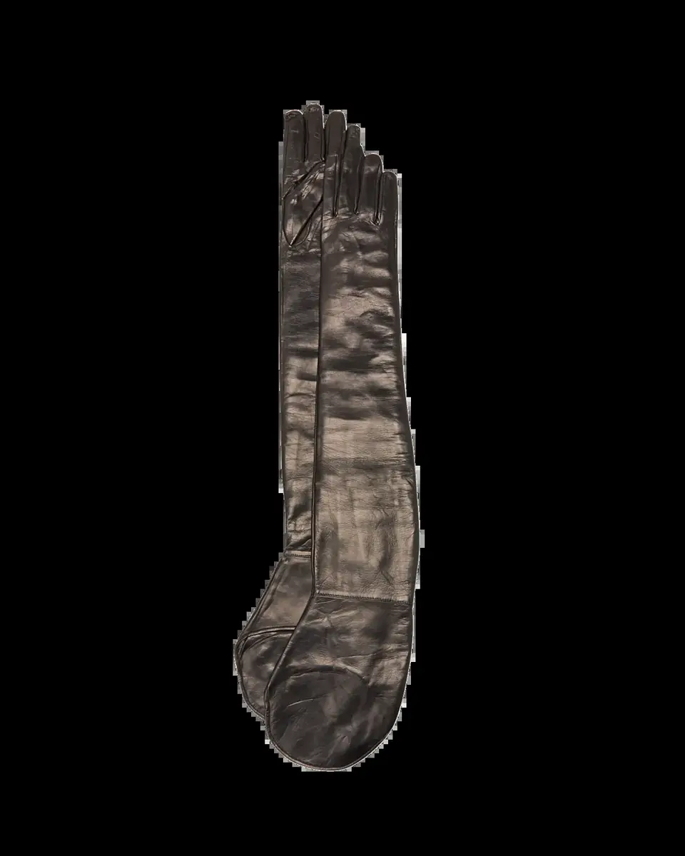 Jil Sander Patent Leather Shoulder Gloves | Thumbnail 2 Jil Sander Patent Leather Shoulder Gloves | Thumbnail 2