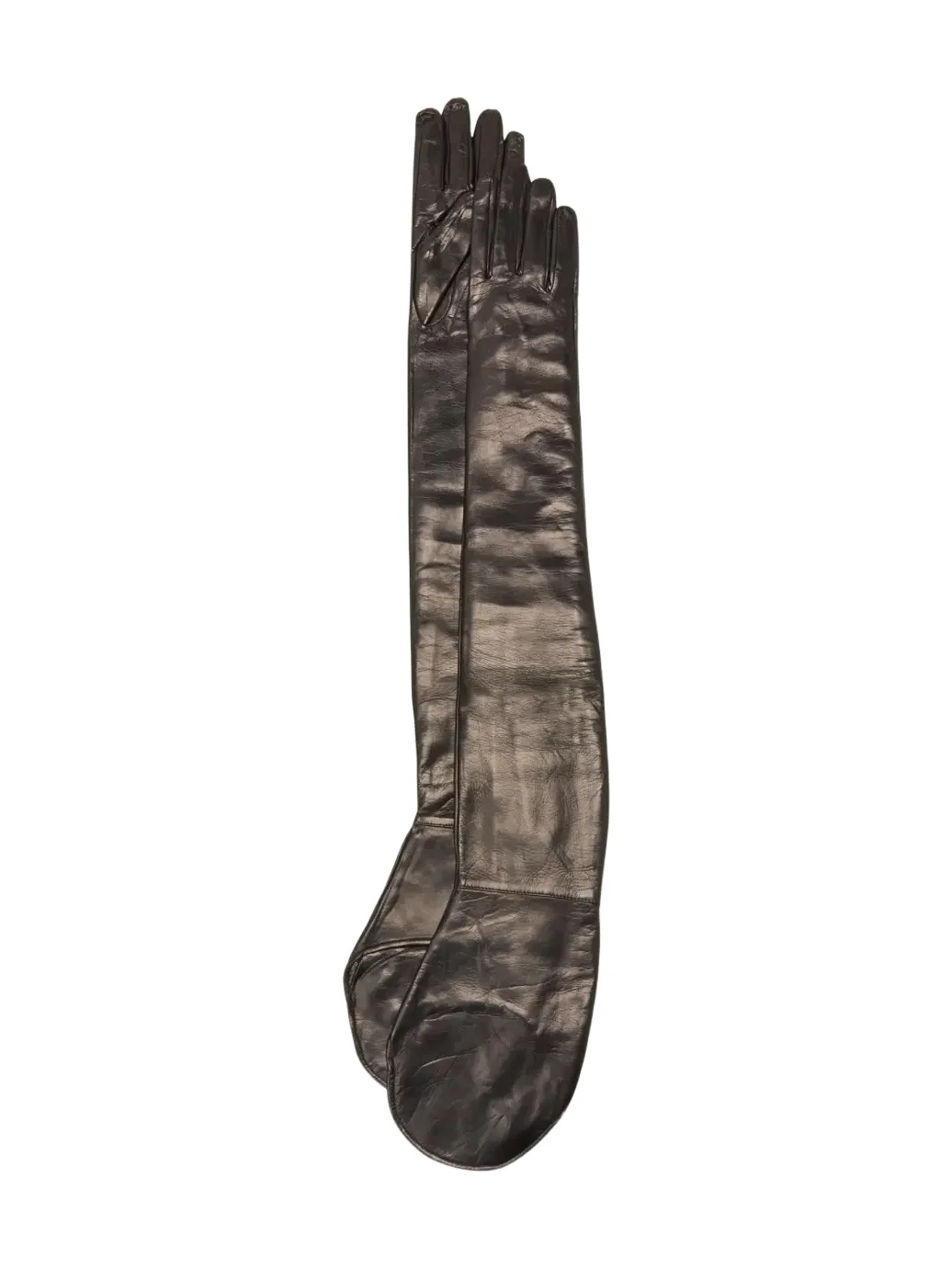 Jil Sander Patent Leather Shoulder Gloves