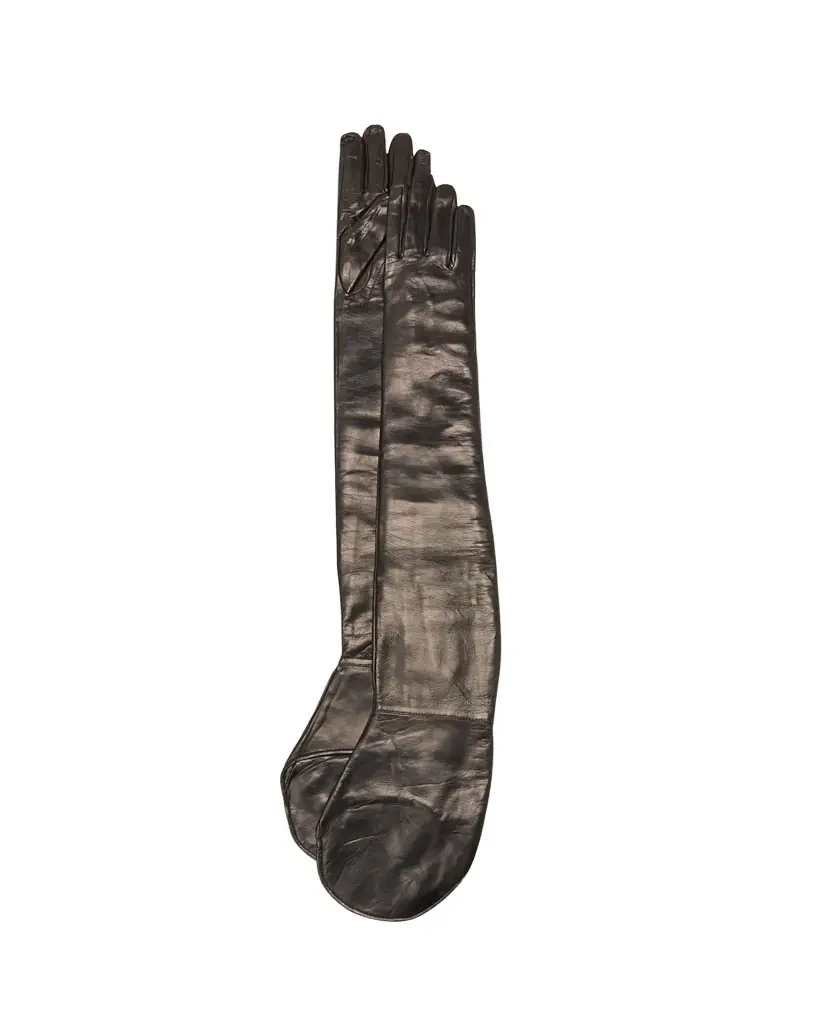 Jil Sander Patent Leather Shoulder Gloves | Image 1 Jil Sander Patent Leather Shoulder Gloves | Image 1