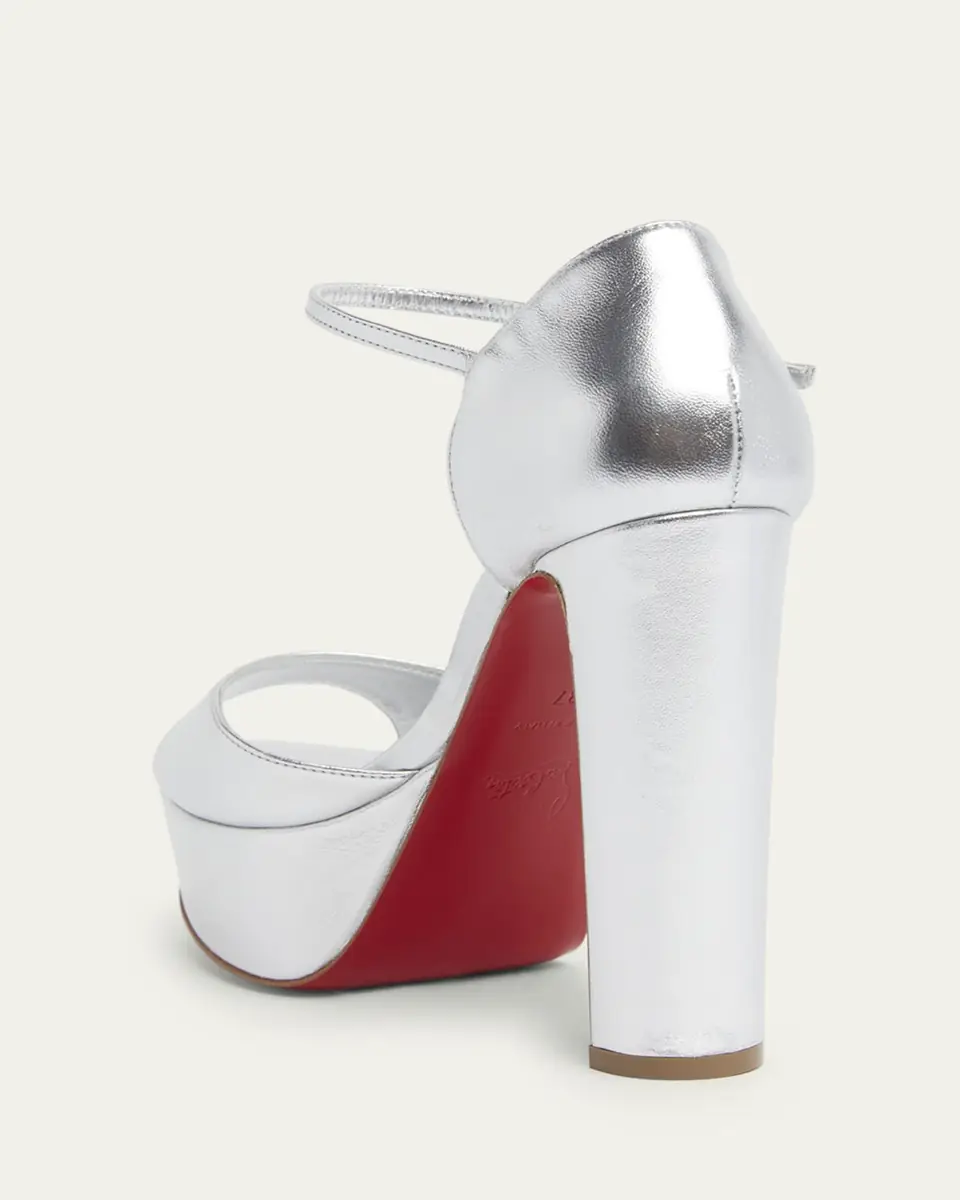 Christian Louboutin 130mm Sandaloo Metallic Platform Sandals | Thumbnail 2 Christian Louboutin 130mm Sandaloo Metallic Platform Sandals | Thumbnail 2