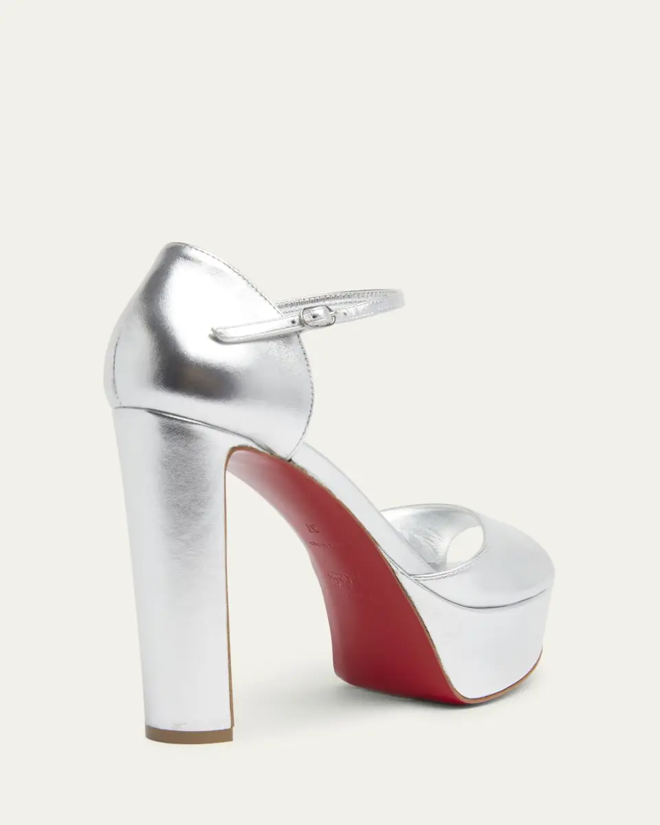 Christian Louboutin 130mm Sandaloo Metallic Platform Sandals | Thumbnail 3 Christian Louboutin 130mm Sandaloo Metallic Platform Sandals | Thumbnail 3