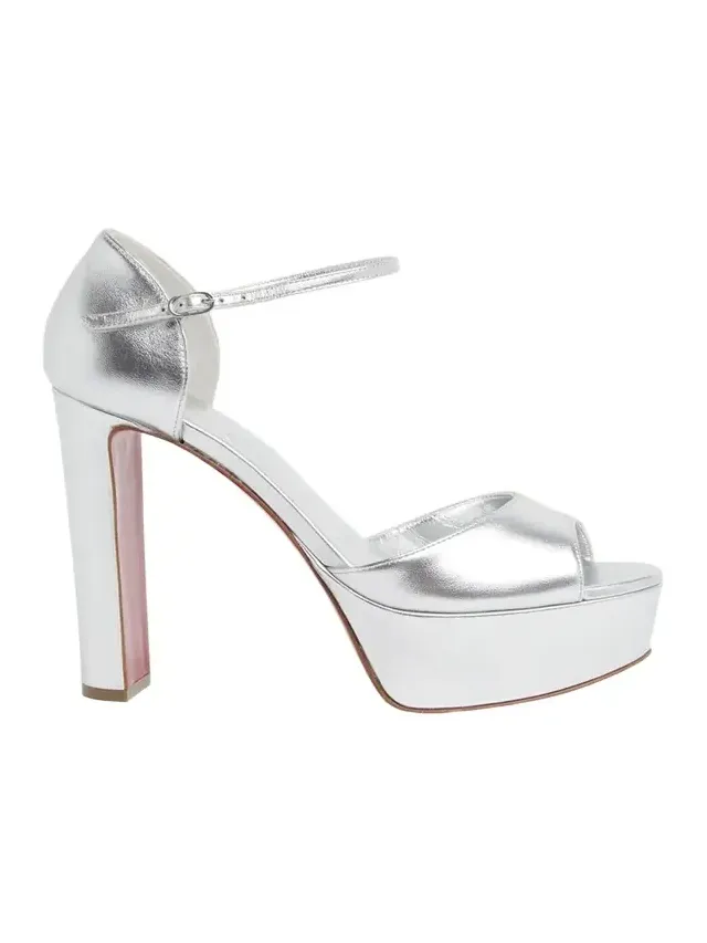130mm Sandaloo Metallic Platform Sandals 130mm Sandaloo Metallic Platform Sandals